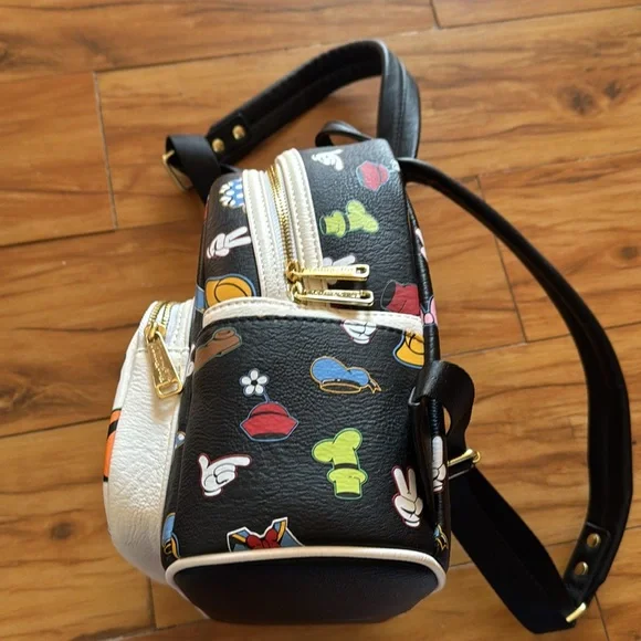 DISNEY Loungefly Faux Leather Mini Backpack - Picture 3 of 7